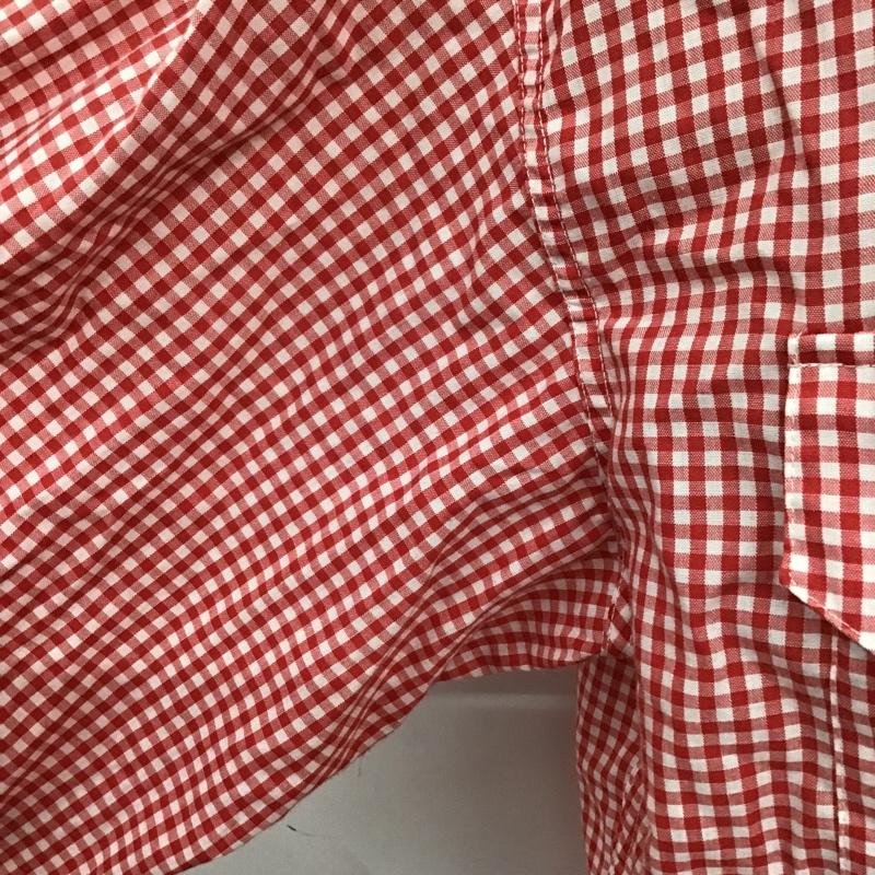 シュガーケーン SUGAR CANE シャツ、ブラウス 長袖 511-M21365 ウエスタンシャツ チェック 白 / ホワイト / X 赤 / レッド /  メンズ USED 古着 中古 10092425