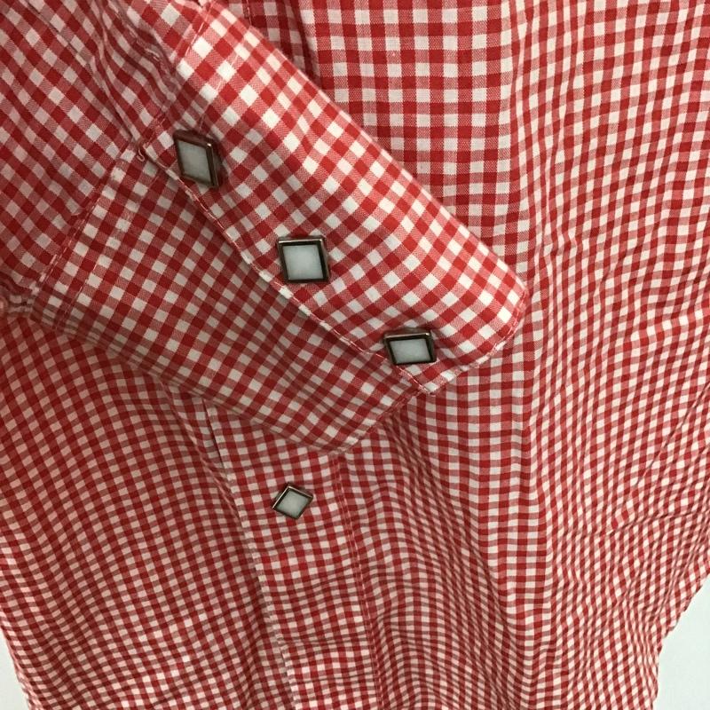 シュガーケーン SUGAR CANE シャツ、ブラウス 長袖 511-M21365 ウエスタンシャツ チェック 白 / ホワイト / X 赤 / レッド /  メンズ USED 古着 中古 10092425