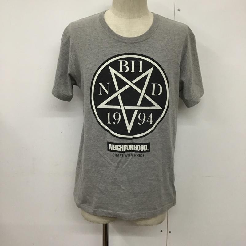 ネイバーフッド NEIGHBORHOOD Tシャツ 半袖 クルーネック プリント S ロゴ、文字 灰 / グレー /  メンズ USED 古着 中古 10092427