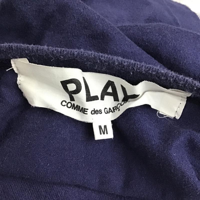 プレイコムデギャルソン PLAY COMME des GARCONS Tシャツ 半袖 AZ-T216 PLAY GOLD HEART ワッペン M ワンポイント 紺 / ネイビー / X 金 / ゴールド /  メンズ USED 古着 中古 10092435