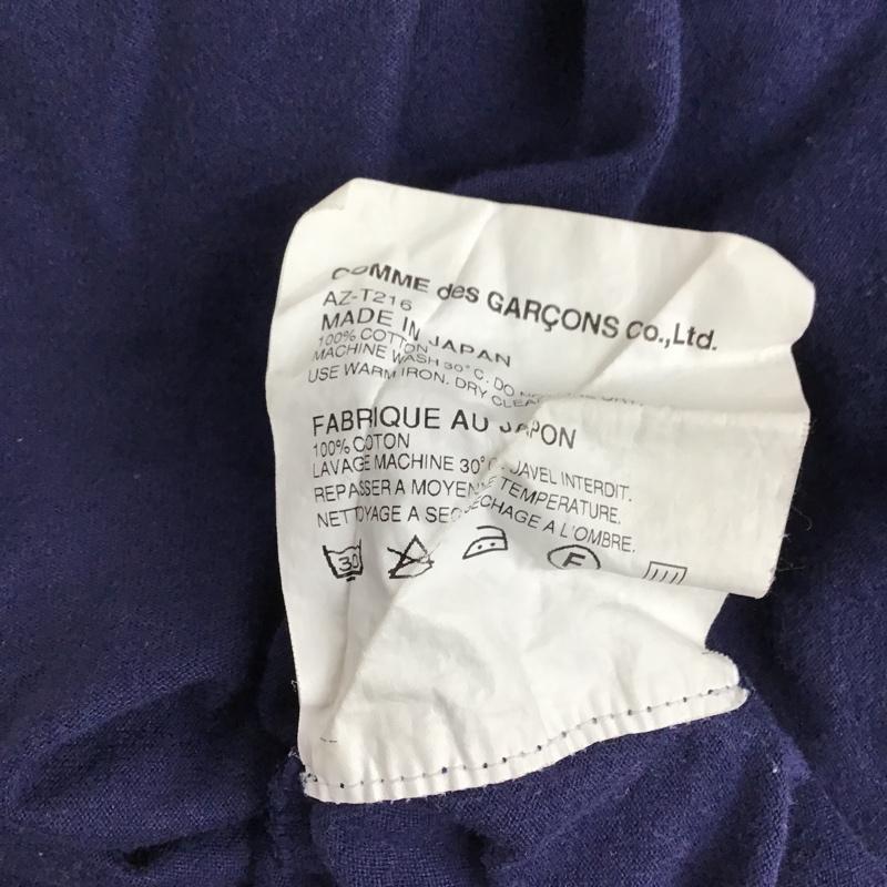 プレイコムデギャルソン PLAY COMME des GARCONS Tシャツ 半袖 AZ-T216 PLAY GOLD HEART ワッペン M ワンポイント 紺 / ネイビー / X 金 / ゴールド /  メンズ USED 古着 中古 10092435