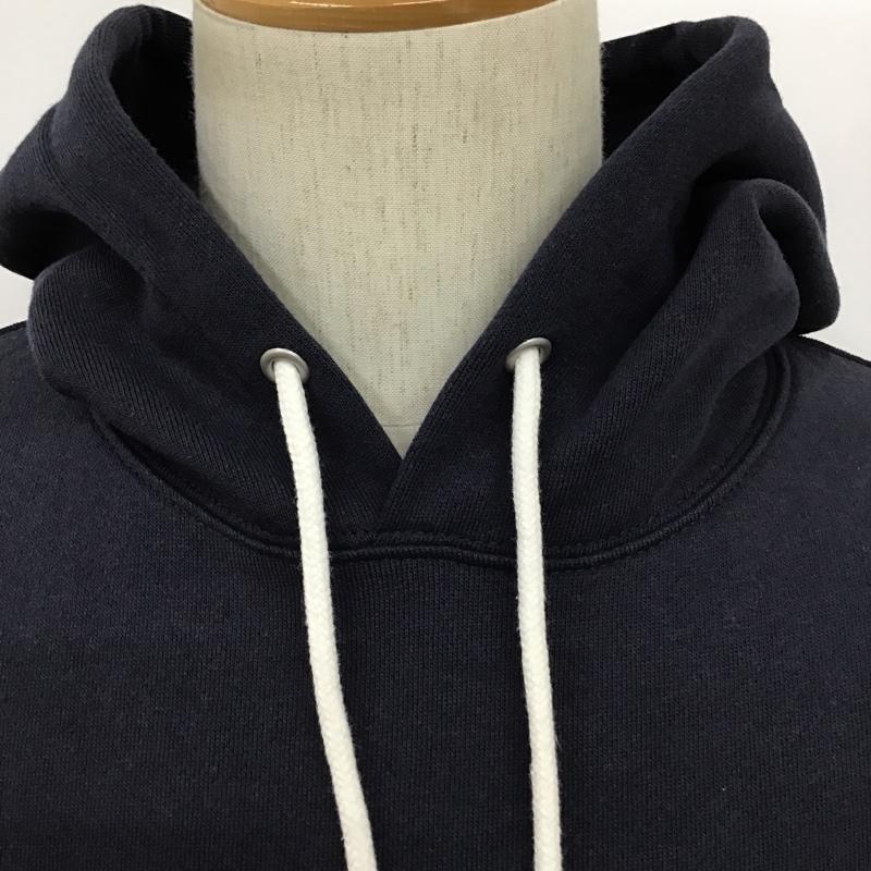 バンズ VANS パーカー 長袖 120K1031000 PULLOVER HOODIE スウェット M プリント 紺 / ネイビー / メンズ USED 古着 中古 10092447