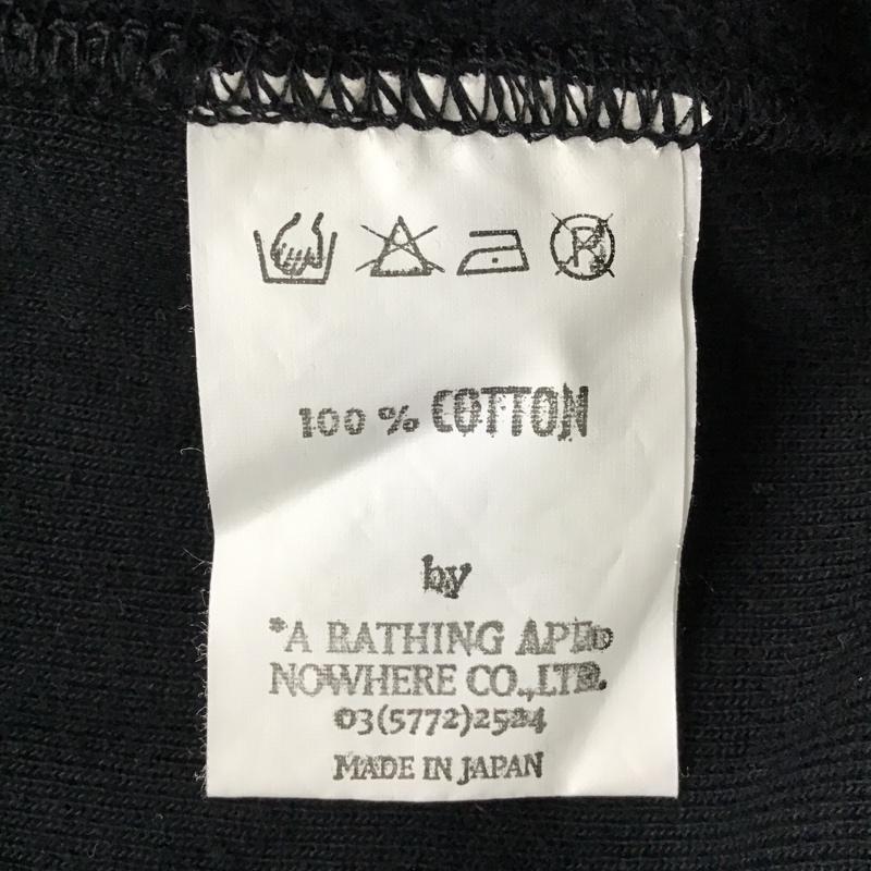 アベイシングエイプ A BATHING APE パーカー 長袖 フーディ M プリント X ロゴ、文字 黒 / ブラック / メンズ USED 古着 中古 10092455
