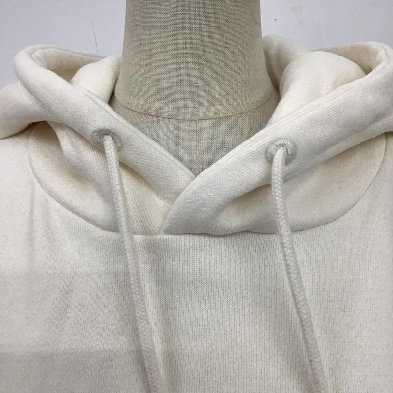 ザラ ZARA パーカー 長袖 タグ付 フーディ L 無地 X プリント オフホワイト / オフホワイト / レディース USED 古着 中古 10092476