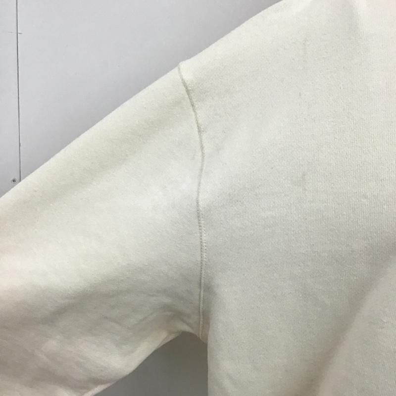ザラ ZARA パーカー 長袖 タグ付 フーディ L 無地 X プリント オフホワイト / オフホワイト / レディース USED 古着 中古 10092476