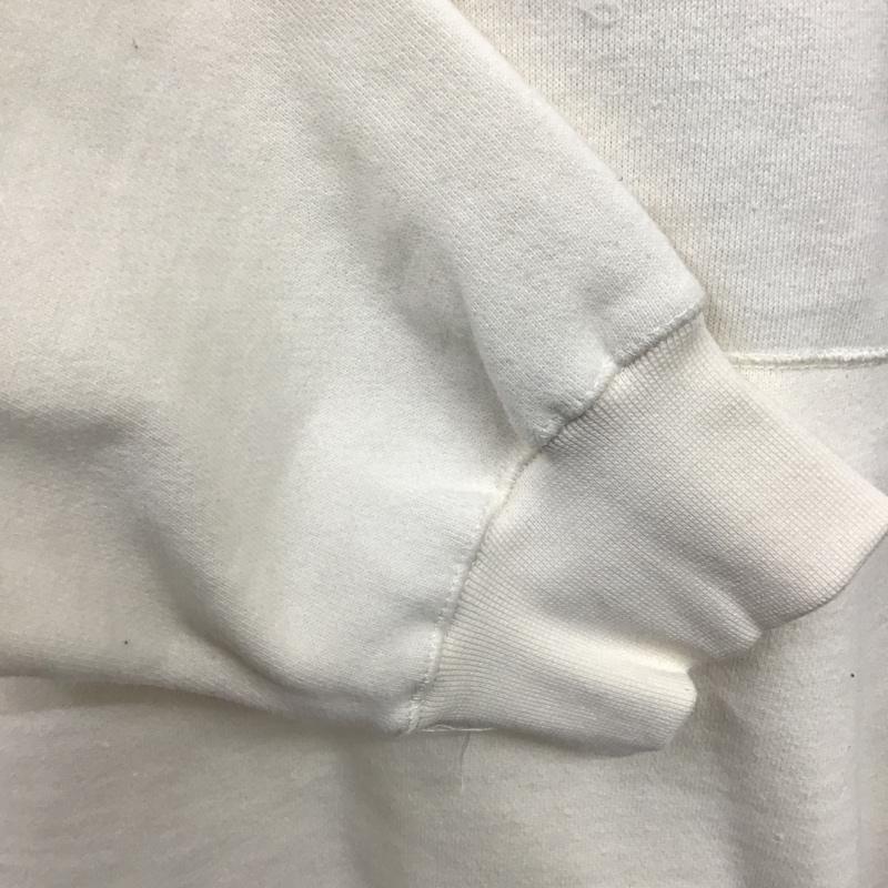 ザラ ZARA パーカー 長袖 タグ付 フーディ L 無地 X プリント オフホワイト / オフホワイト / レディース USED 古着 中古 10092476