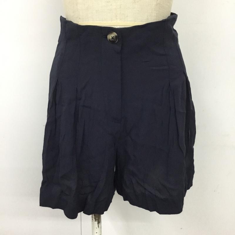ザラ ZARA パンツ ショートパンツ XS 無地 紺 / ネイビー / レディース USED 古着 中古 10092492