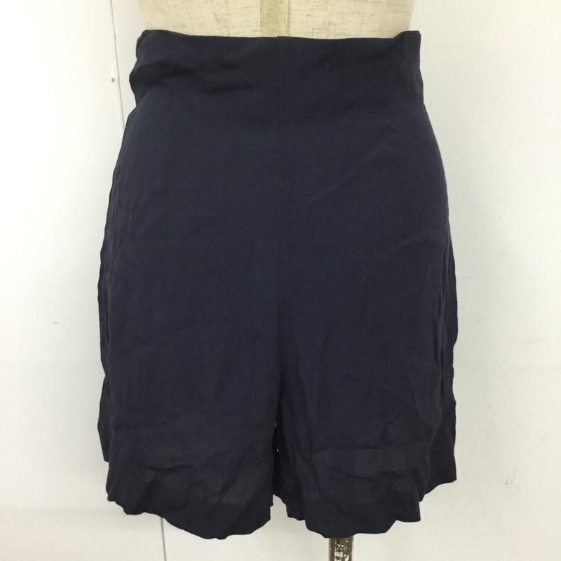 ザラ ZARA パンツ ショートパンツ XS 無地 紺 / ネイビー / レディース USED 古着 中古 10092492