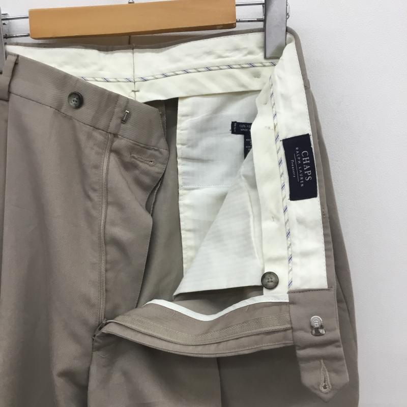 チャップスラルフローレン CHAPSRALPHLAUREN パンツ スラックス trousers パンツ 34 無地 ベージュ / ベージュ / メンズ USED 古着 中古 10092495