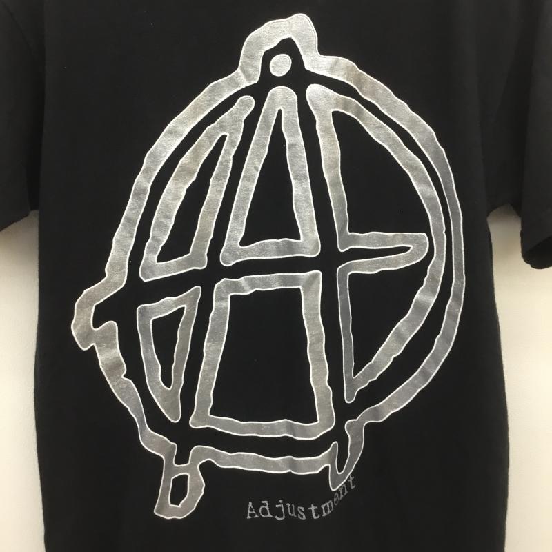 ユーズドクロージング used clothes Tシャツ 半袖 Anarchic Adjustment アナ―キックアジャストメント 2007年 復刻 S プリント 黒 / ブラック / X 銀 / シルバー /  メンズ USED 古着 中古 10092537