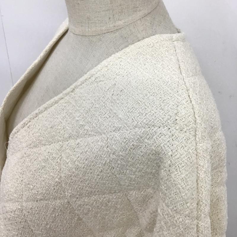 ザラ ZARA ジャケット、上着 ジャケット、ブレザー キルティングジャケット タグ付 L 無地 白 / ホワイト / レディース USED 古着 中古 10092546