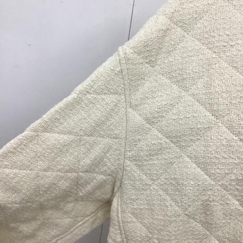 ザラ ZARA ジャケット、上着 ジャケット、ブレザー キルティングジャケット タグ付 L 無地 白 / ホワイト / レディース USED 古着 中古 10092546