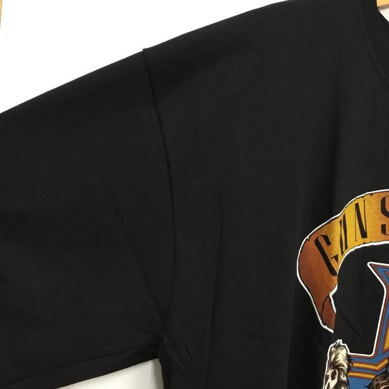 古着 USED Tシャツ 半袖 movie music バンドTシャツ プリントT GUNS N ROSES スカル XL プリント 黒 / ブラック /  メンズ USED 古着 中古 10092602