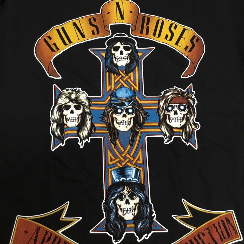 古着 USED Tシャツ 半袖 movie music バンドTシャツ プリントT GUNS N ROSES スカル XL プリント 黒 / ブラック /  メンズ USED 古着 中古 10092602