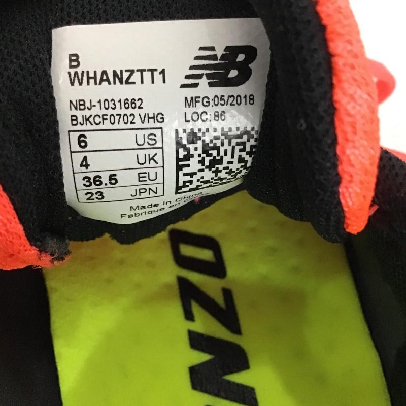 ニューバランス New Balance スニーカー スニーカー WHANZTT1 ランニングシューズ 23cm 箱有 23.0cm ロゴ、文字 橙 / オレンジ / X 黒 / ブラック / X 白 / ホワイト / レディース USED 古着 中古 10092616