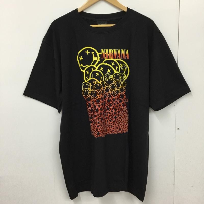 古着 USED Tシャツ 半袖 movie music バンドTシャツ プリントT ニルヴァーナ Nirvana XL プリント 黒 / ブラック /  メンズ USED 古着 中古 10092635