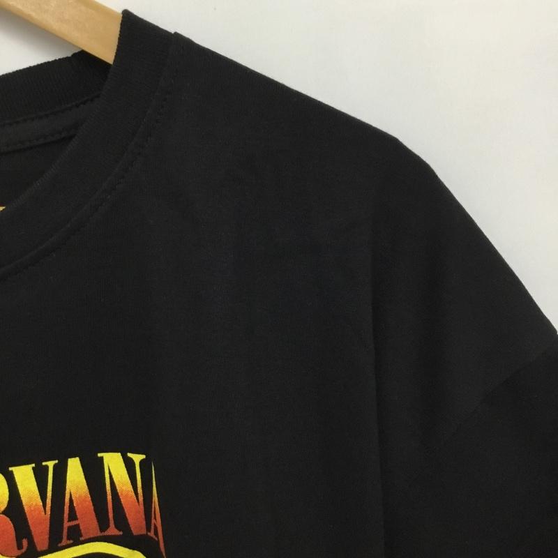 古着 USED Tシャツ 半袖 movie music バンドTシャツ プリントT ニルヴァーナ Nirvana XL プリント 黒 / ブラック /  メンズ USED 古着 中古 10092635