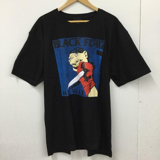 古着 USED Tシャツ 半袖 movie music バンドTシャツ プリントT BLACK FLAG ブラック・フラッグ XL プリント 黒 / ブラック /  メンズ USED 古着 中古 10092642
