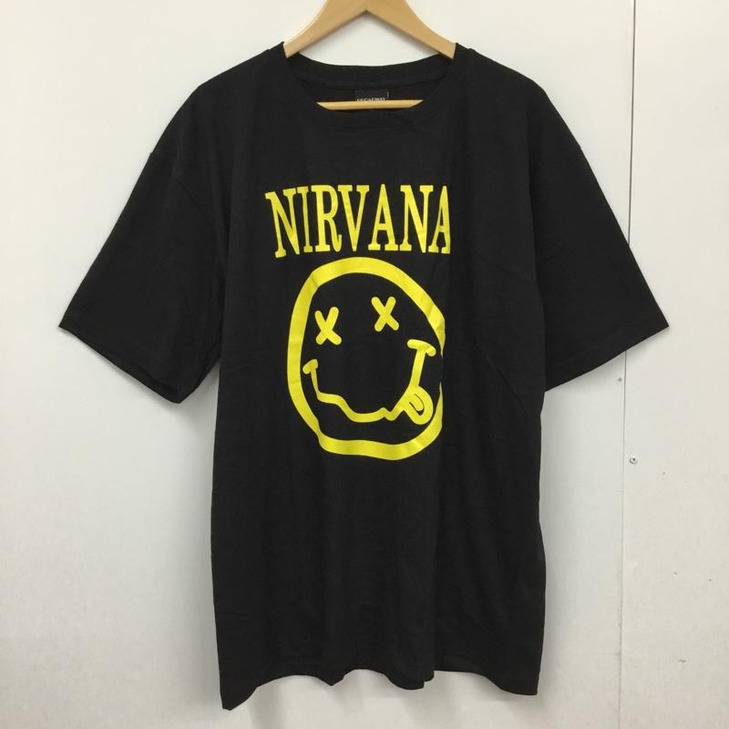 古着 USED Tシャツ 半袖 movie music バンドTシャツ プリントT NIRVANA XL プリント X ロゴ、文字 黒 / ブラック /  メンズ USED 古着 中古 10092662