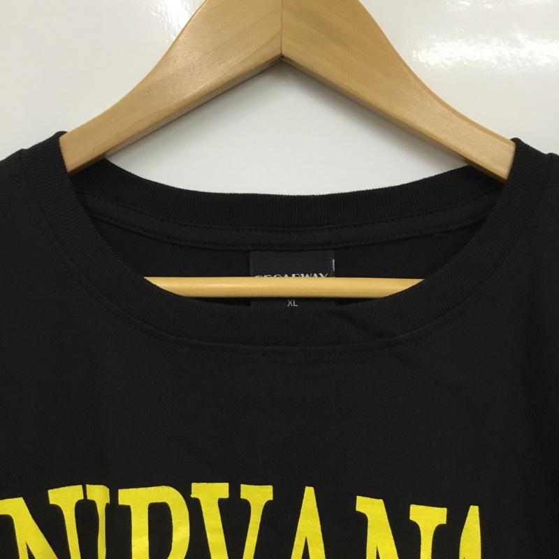 古着 USED Tシャツ 半袖 movie music バンドTシャツ プリントT NIRVANA XL プリント X ロゴ、文字 黒 / ブラック /  メンズ USED 古着 中古 10092662