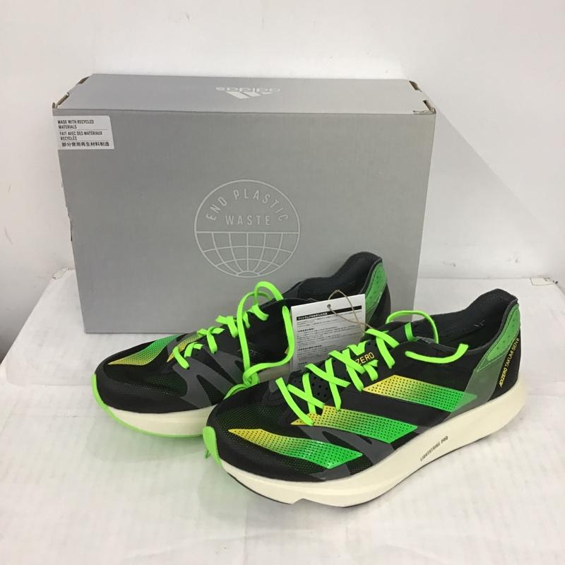 アディダス adidas スニーカー スニーカー GY8405 ADIZERO TAKUMI SEN 8 24.5cm 箱有 24.5cm ロゴ、文字 黒 / ブラック / X 薄緑 / ライトグリーン / X 白 / ホワイト / レディース USED 古着 中古 10092671