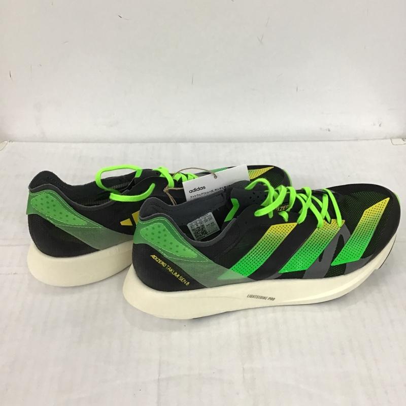 アディダス adidas スニーカー スニーカー GY8405 ADIZERO TAKUMI SEN 8 24.5cm 箱有 24.5cm ロゴ、文字 黒 / ブラック / X 薄緑 / ライトグリーン / X 白 / ホワイト / レディース USED 古着 中古 10092671