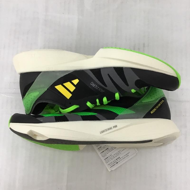 アディダス adidas スニーカー スニーカー GY8405 ADIZERO TAKUMI SEN 8 24.5cm 箱有 24.5cm ロゴ、文字 黒 / ブラック / X 薄緑 / ライトグリーン / X 白 / ホワイト / レディース USED 古着 中古 10092671