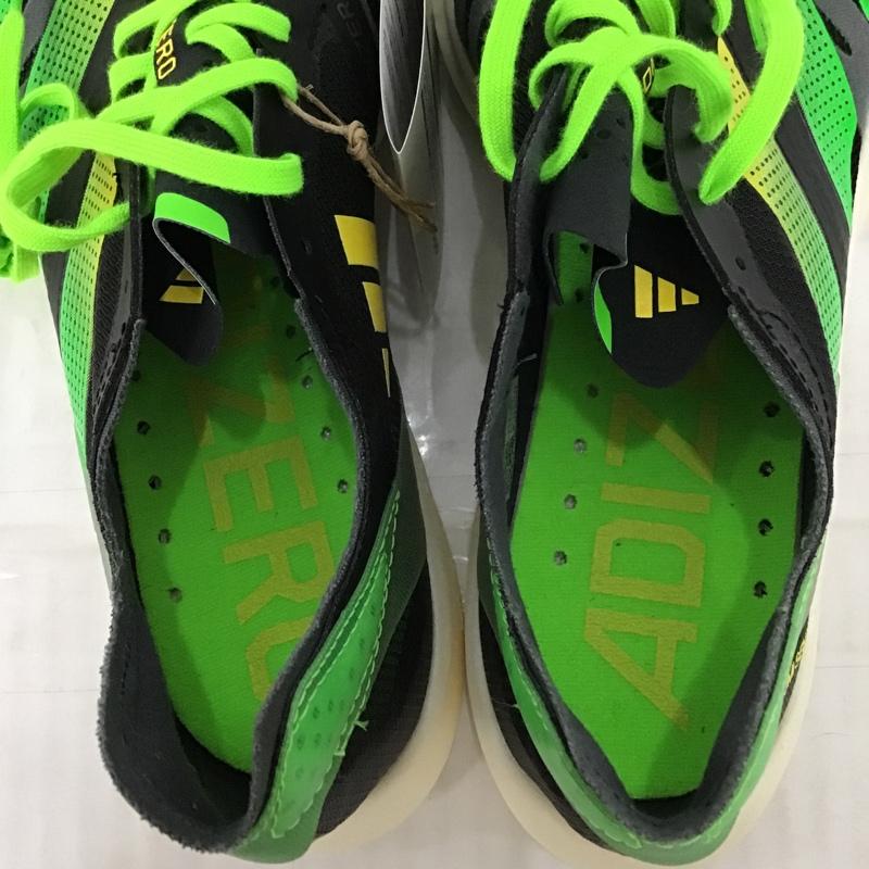 アディダス adidas スニーカー スニーカー GY8405 ADIZERO TAKUMI SEN 8 24.5cm 箱有 24.5cm ロゴ、文字 黒 / ブラック / X 薄緑 / ライトグリーン / X 白 / ホワイト / レディース USED 古着 中古 10092671