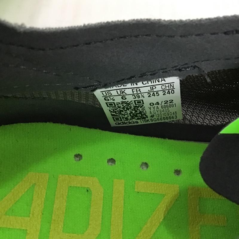 アディダス adidas スニーカー スニーカー GY8405 ADIZERO TAKUMI SEN 8 24.5cm 箱有 24.5cm ロゴ、文字 黒 / ブラック / X 薄緑 / ライトグリーン / X 白 / ホワイト / レディース USED 古着 中古 10092671