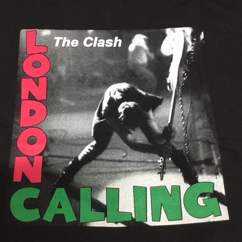 古着 USED Tシャツ 半袖 movie music バンドTシャツ プリントT The Clash LONDON CALLING XL プリント X ロゴ、文字 黒 / ブラック /  メンズ USED 古着 中古 10092672
