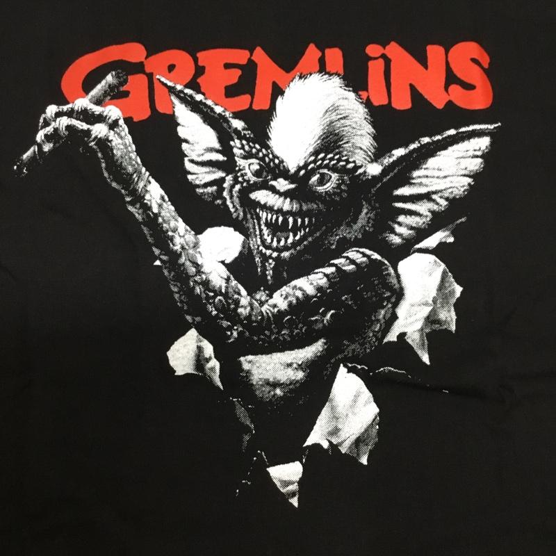 古着 USED Tシャツ 半袖 movie music バンドTシャツ プリントT GREMLINS グレムリン 映画 XL プリント X ロゴ、文字 黒 / ブラック /  メンズ USED 古着 中古 10092685