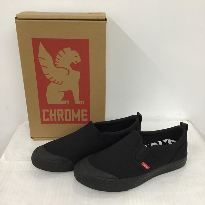 クロム CHROME スリッポン スリッポン FW-169-NI00-080 DIMA 3.0 NIGHT 箱有 ロゴ、文字 黒 / ブラック / メンズ USED 古着 中古 10092698