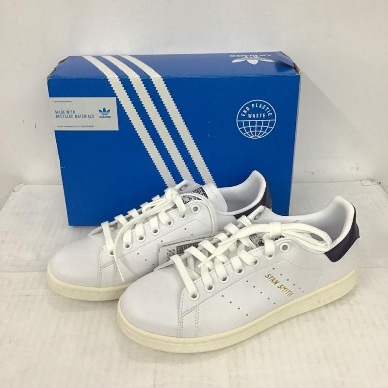 アディダス adidas スニーカー スニーカー FX5521 STAN SMITH 24cm 箱有 24.0cm ロゴ、文字 白 / ホワイト / X 紺 / ネイビー / レディース USED 古着 中古 10092699