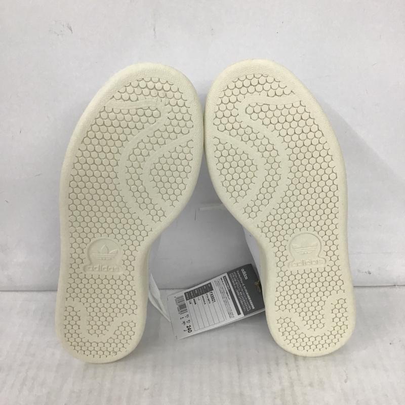 アディダス adidas スニーカー スニーカー FX5521 STAN SMITH 24cm 箱有 24.0cm ロゴ、文字 白 / ホワイト / X 紺 / ネイビー / レディース USED 古着 中古 10092699