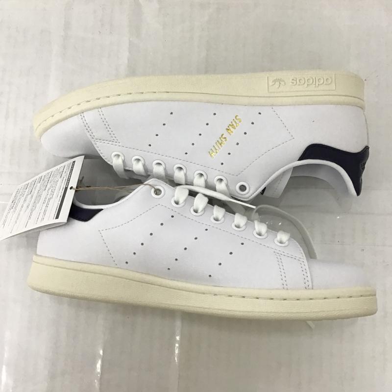 アディダス adidas スニーカー スニーカー FX5521 STAN SMITH 24cm 箱有 24.0cm ロゴ、文字 白 / ホワイト / X 紺 / ネイビー / レディース USED 古着 中古 10092699