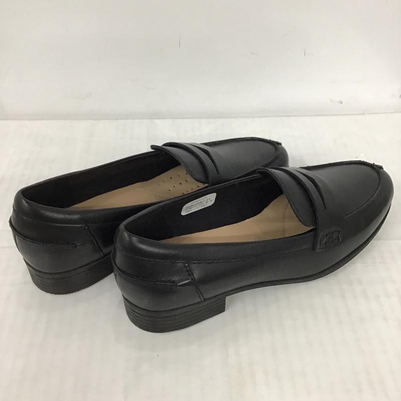 クラークス Clarks ローファー ローファー Hamble Loafer レザー UK4 箱有 無地 黒 / ブラック / レディース USED 古着 中古 10092700
