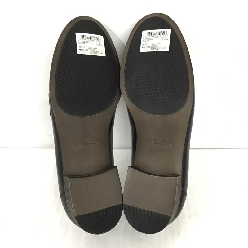クラークス Clarks ローファー ローファー Hamble Loafer レザー UK4 箱有 無地 黒 / ブラック / レディース USED 古着 中古 10092700
