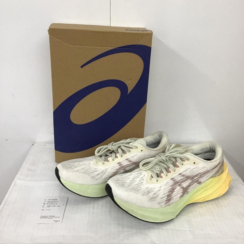 アシックス ASICS スニーカー スニーカー 1011B458-101 NOVABLAST 3 26.5cm 箱有 26.5cm ロゴ、文字 オフホワイト / オフホワイト / X 茶 / ブラウン / X 薄緑 / ライトグリーン / X 黄 / イエロー / メンズ USED 古着 中古 10092727