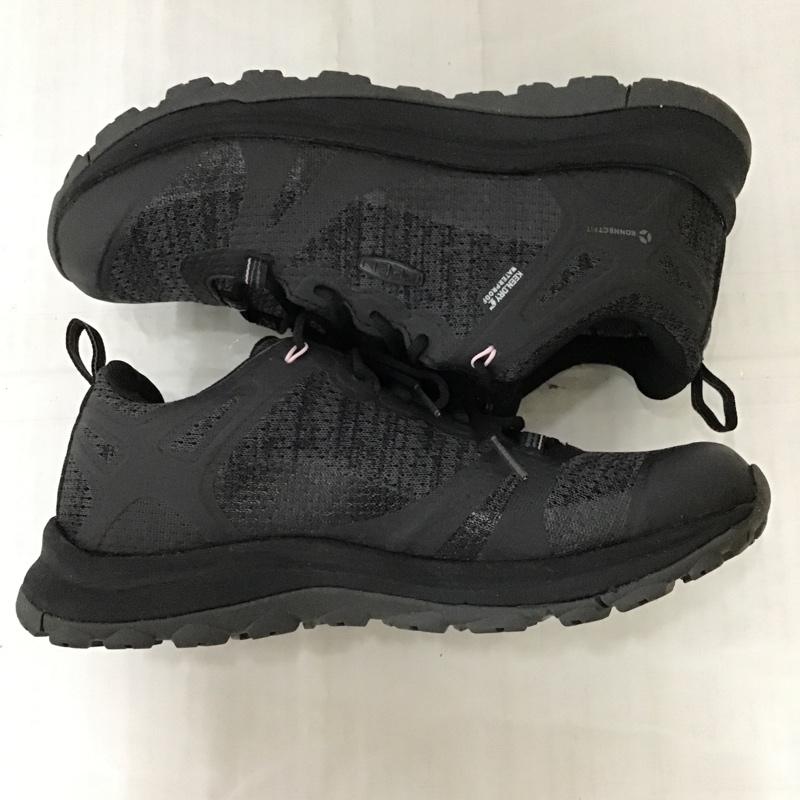 キーン KEEN スニーカー スニーカー 1022345 TERRADORA II WP 25cm 箱有 25.0cm ロゴ、文字 黒 / ブラック / X 桃 / ピンク / レディース USED 古着 中古 10092731