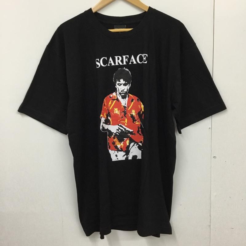 古着 USED Tシャツ 半袖 movie music バンドTシャツ プリントT SCARFACE XL プリント X ロゴ、文字 黒 / ブラック /  メンズ USED 古着 中古 10092736