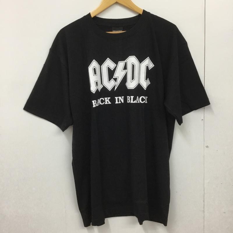 古着 USED Tシャツ 半袖 movie music バンドTシャツ プリントT AC/DC エーシー・ディーシー XL プリント X ロゴ、文字 黒 / ブラック /  メンズ USED 古着 中古 10092761
