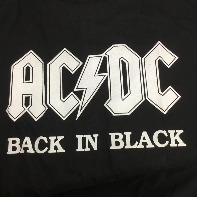 古着 USED Tシャツ 半袖 movie music バンドTシャツ プリントT AC/DC エーシー・ディーシー XL プリント X ロゴ、文字 黒 / ブラック /  メンズ USED 古着 中古 10092761