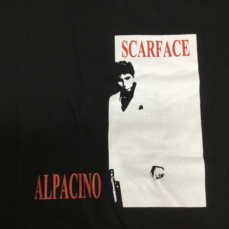 古着 USED Tシャツ 半袖 movie music バンドTシャツ プリントT スカーフェイス Scarface XL 無地 X ロゴ、文字 X プリント 黒 / ブラック /  メンズ USED 古着 中古 10092765