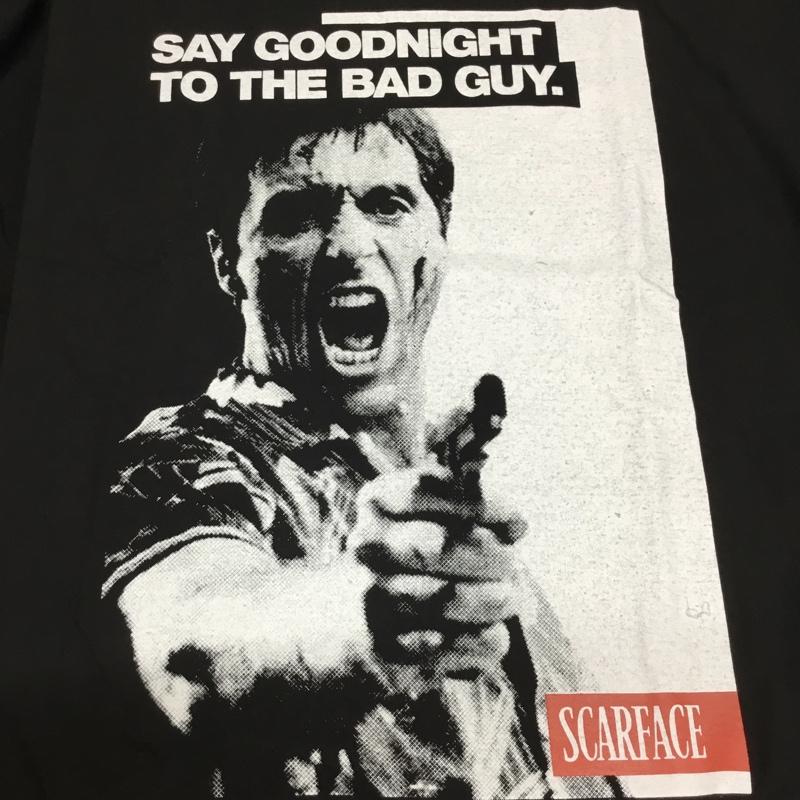 古着 USED Tシャツ 半袖 movie music バンドTシャツ プリントT スカーフェイス アメリカ映画 Scarface XL ロゴ、文字 X プリント 黒 / ブラック / メンズ USED 古着 中古 10092798