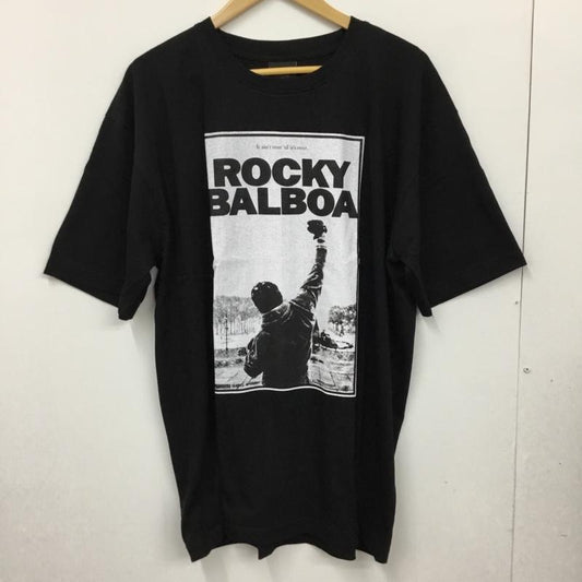 古着 USED Tシャツ 半袖 movie music バンドTシャツ プリントT ロッキー・ザ・ファイナル Rocky Balboa XL ロゴ、文字 X プリント 黒 / ブラック /  メンズ USED 古着 中古 10092817