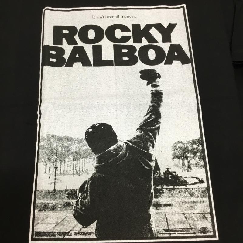 古着 USED Tシャツ 半袖 movie music バンドTシャツ プリントT ロッキー・ザ・ファイナル Rocky Balboa XL ロゴ、文字 X プリント 黒 / ブラック / メンズ USED 古着 中古 10092817