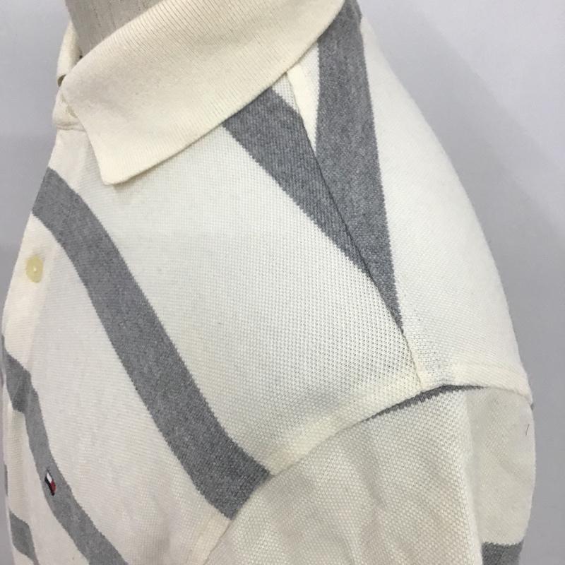 トミーヒルフィガー TOMMY HILFIGER ポロシャツ 半袖 XS ボーダー柄 マルチカラー / マルチカラー / メンズ USED 古着 中古 10092819