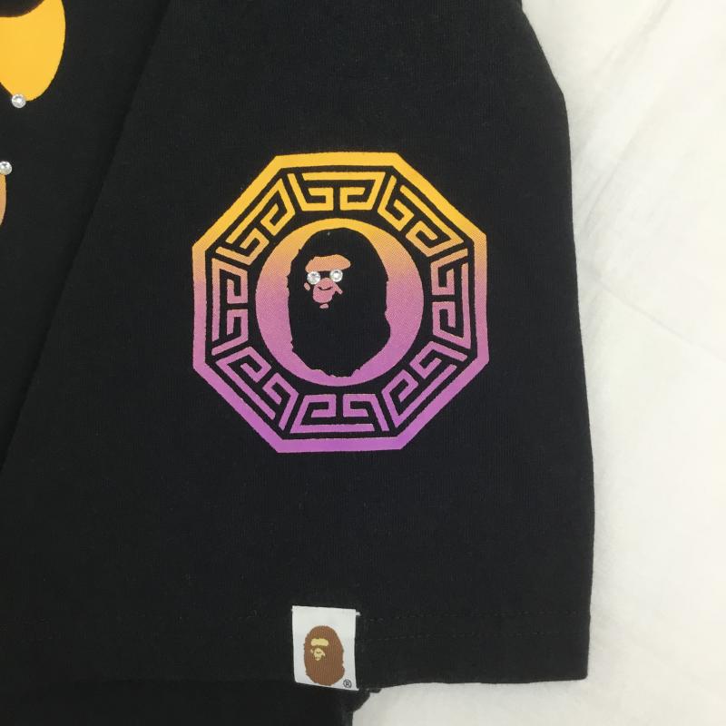 アベイシングエイプ A BATHING APE Tシャツ 半袖 FREE ロゴ、文字 黒 / ブラック / メンズ USED 古着 中古 10092844
