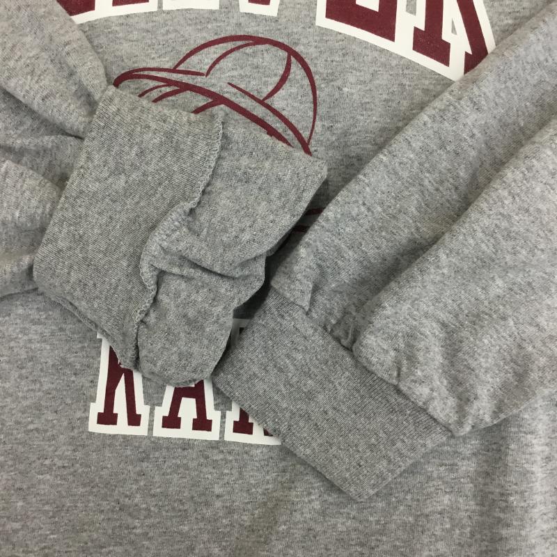 ビーバー BEAVER Tシャツ 長袖 KAN カン XL ロゴ、文字 灰 / グレー / メンズ USED 古着 中古 10092849