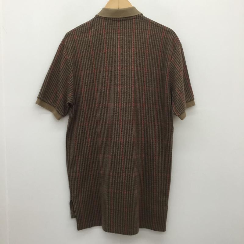 ポロバイラルフローレン Polo by RALPH LAUREN ポロシャツ 半袖 M チェック 茶 / ブラウン / メンズ USED 古着 中古 10092854